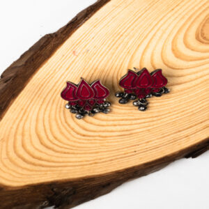 Pink Lotus Earring